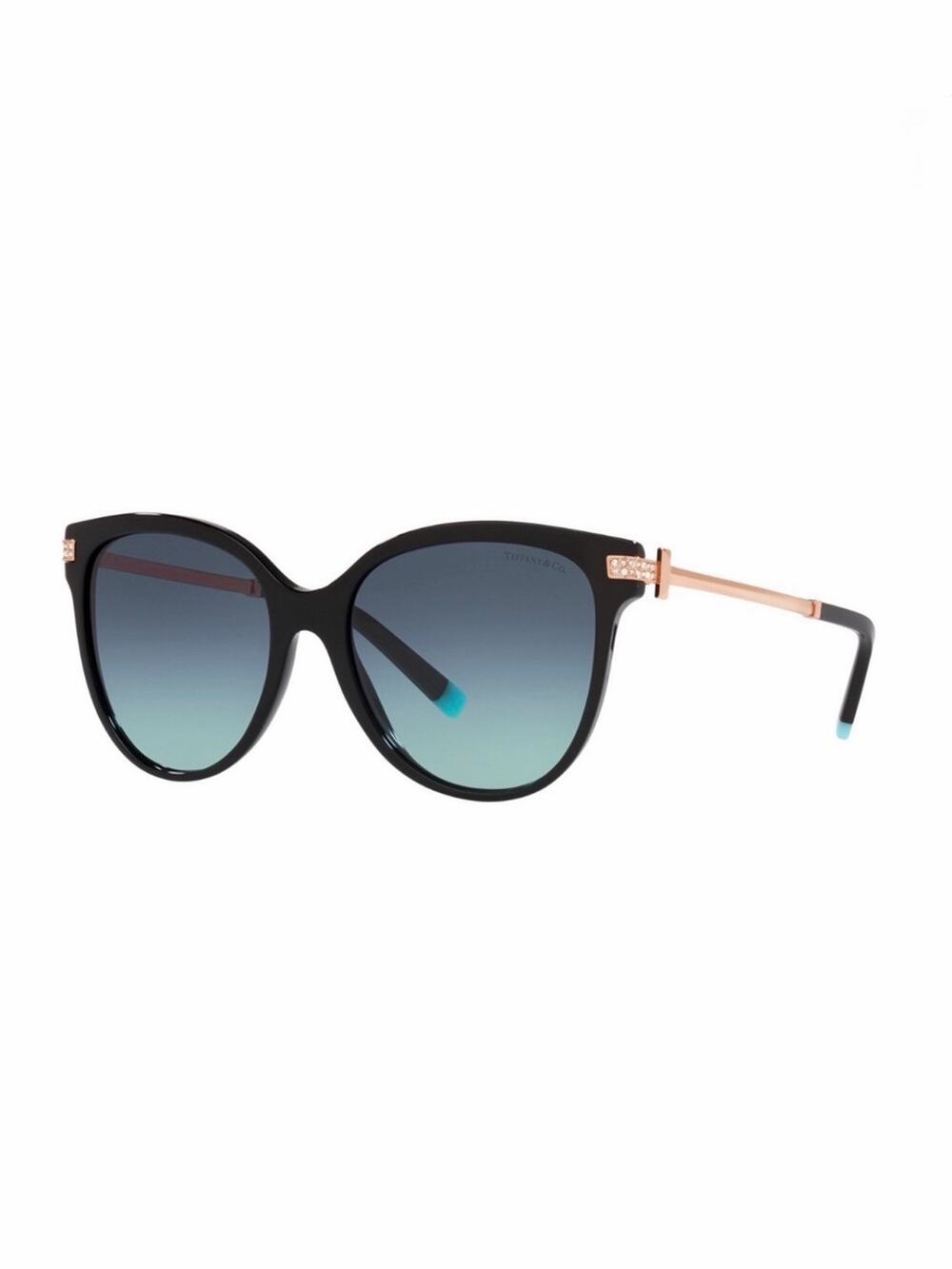 New TIFFANY & CO TF4193B 80019S Black Frame Blue Gradient Sunglasses, Authentic